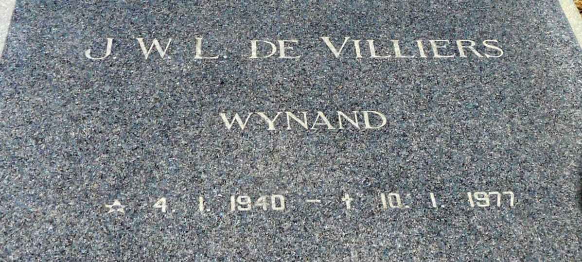 VILLIERS J.W.L., de 1940-1977