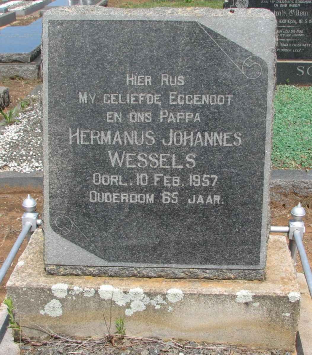 WESSELS Hermanus Johannes -1957