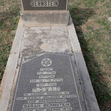 BERNSTEIN Sarah 1870-1950