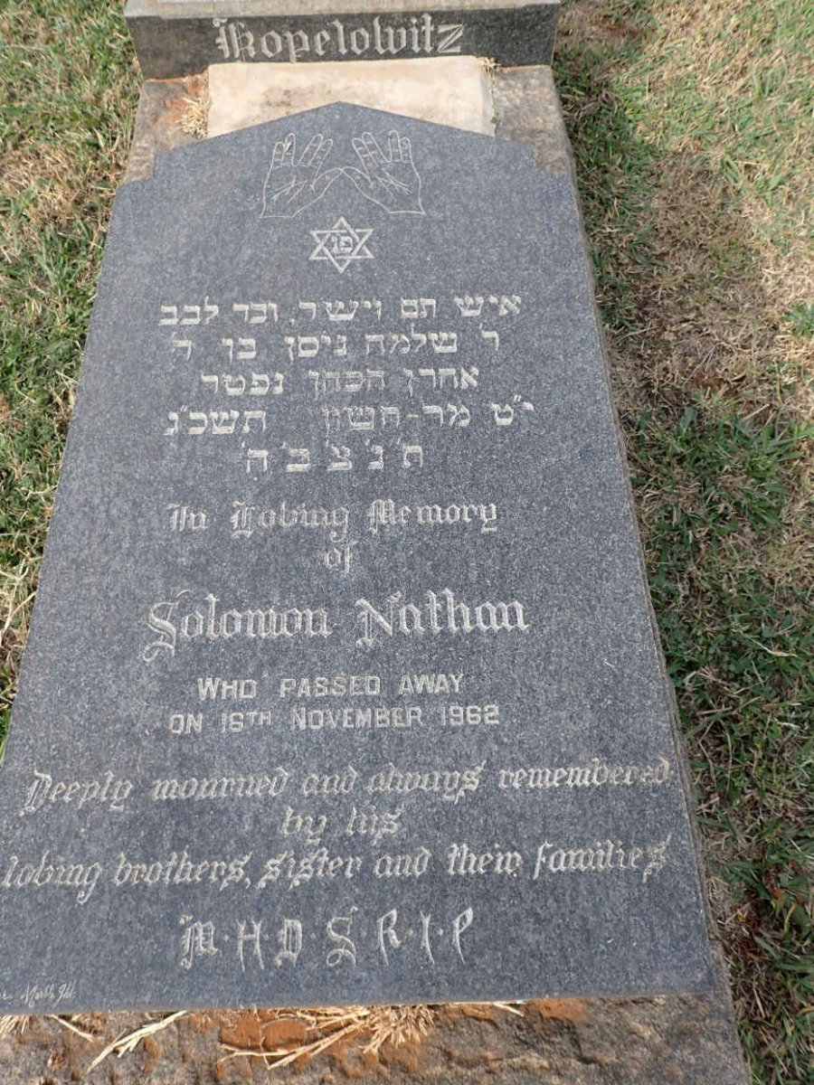 KOPELOWITZ Solomon Nathan -1962