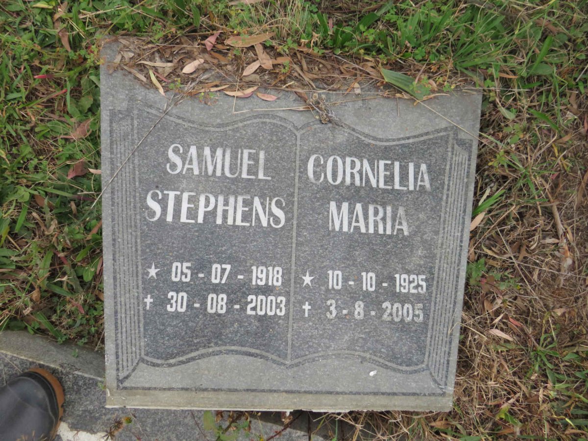? Samuel Stephens 1918-2003 & Cornelia Maria 1925-2005