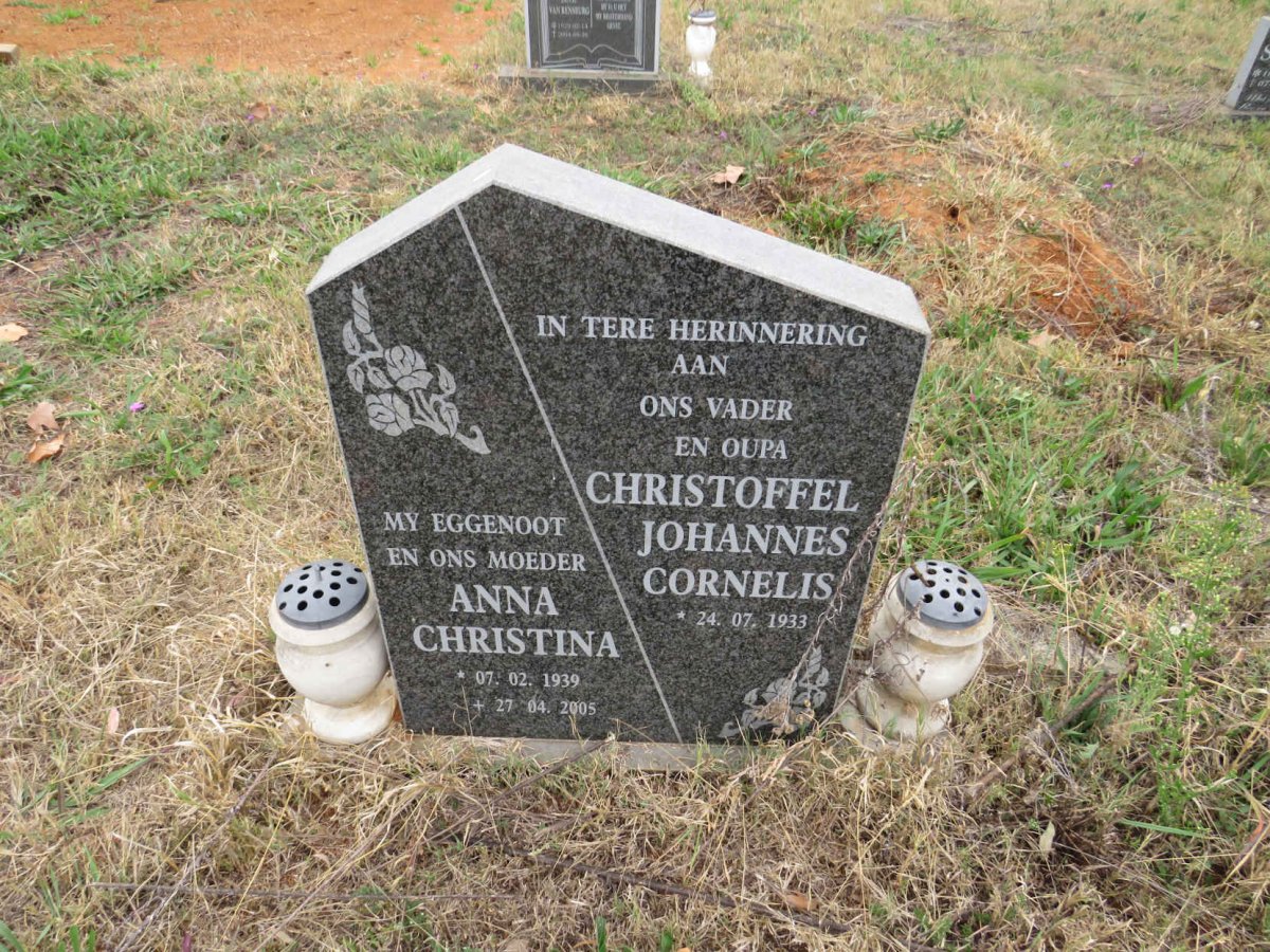 ? Christoffel Johannes Cornelis 1933- & Anna Christina 1939-2005