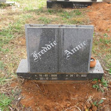 ? Freddie 1929-2001 & Annie 1933-