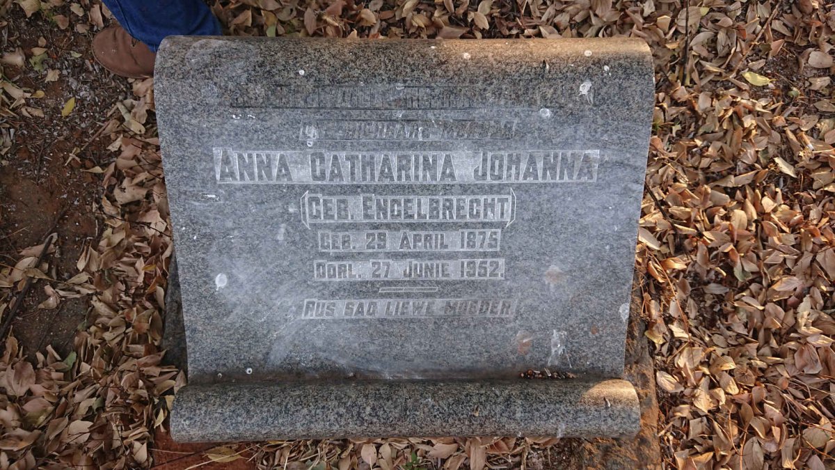 ? Anna Catharina Johanna nee ENGELBRECHT 1875-1952