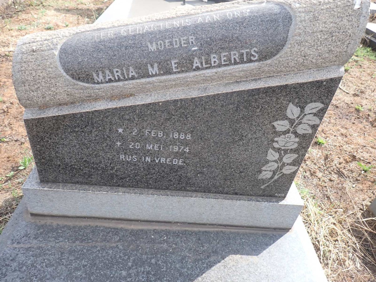 ALBERTS Maria M.E. 1888-1974