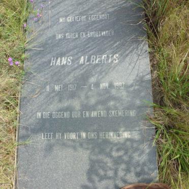 ALBERTS Hans 1917-1987