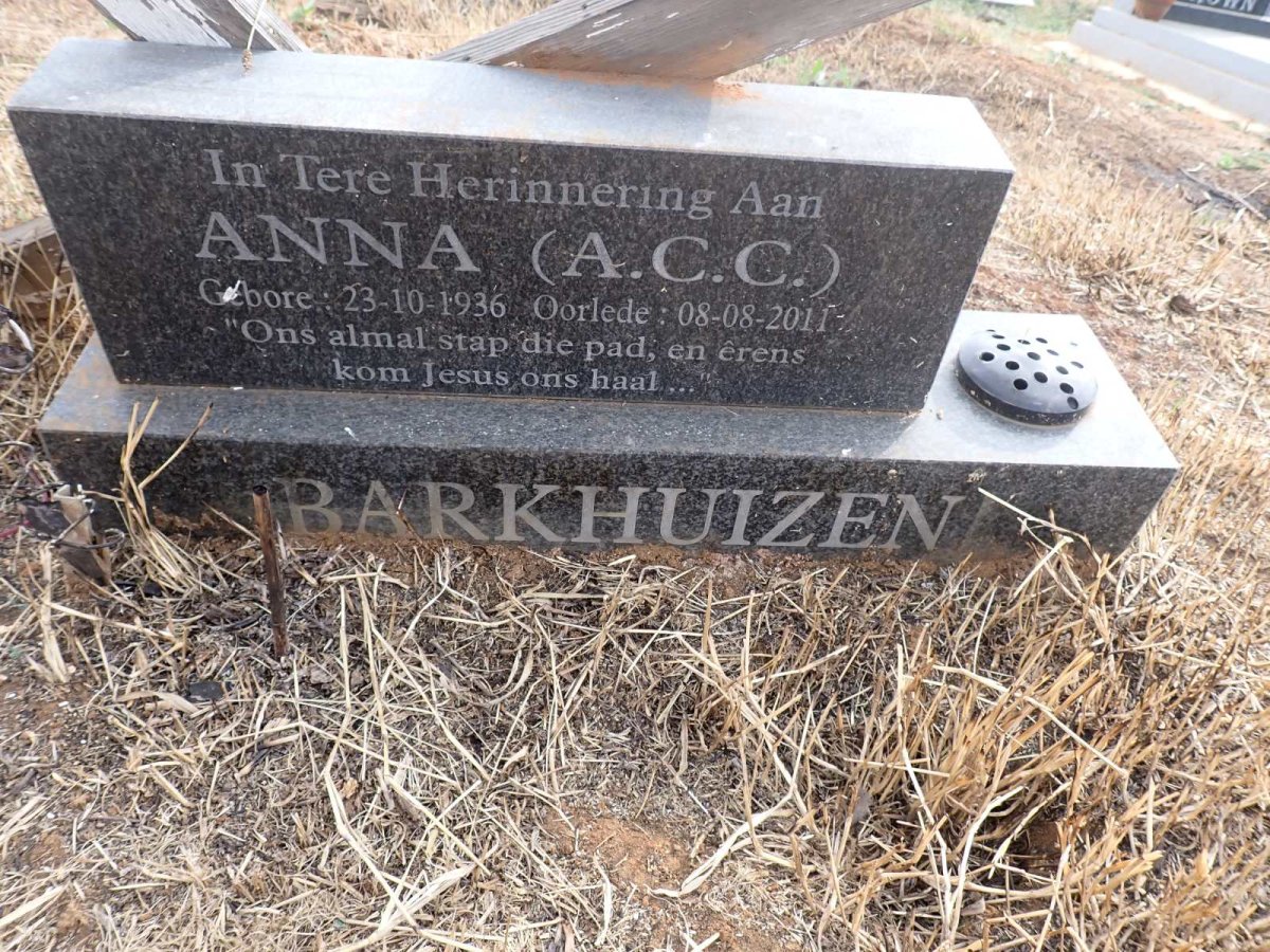 BARKHUIZEN A.C.C. 1936-2011
