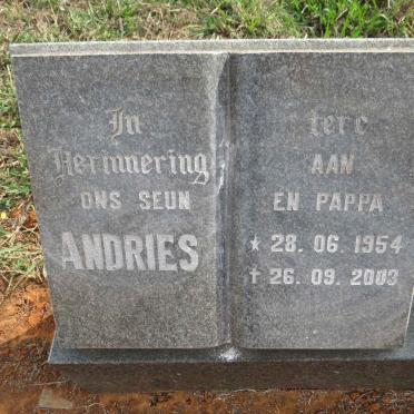 BURGERS Andries 1954-2003 
