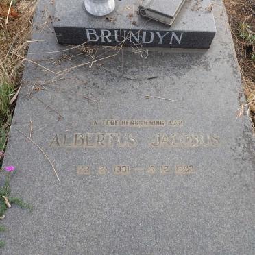 BRUNDYN Albertus Jacobus 1931-1992