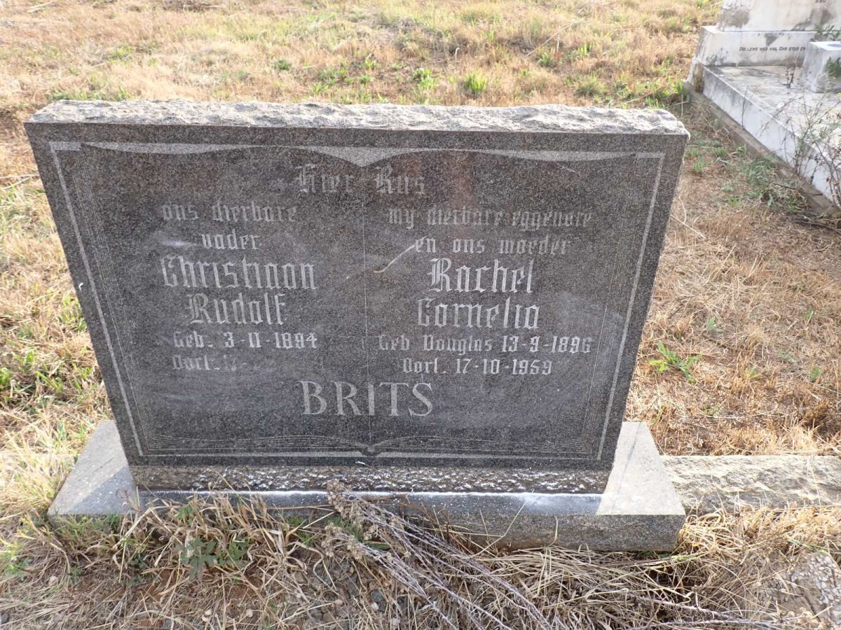 BRITS Christiaan Rudolf 1894-1973 & Rachel Cornelia DOUGLAS 1896-1959