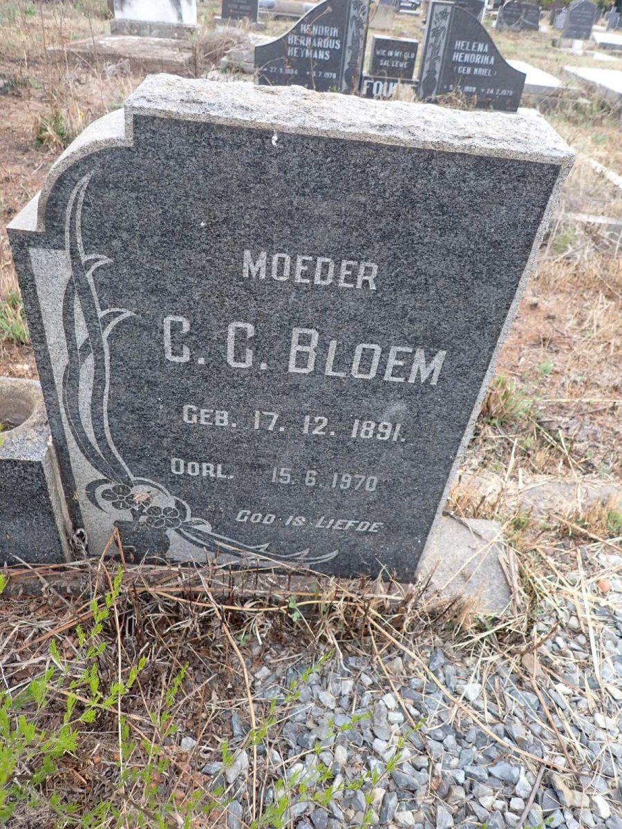 BLOEM C.C. 1891-1970