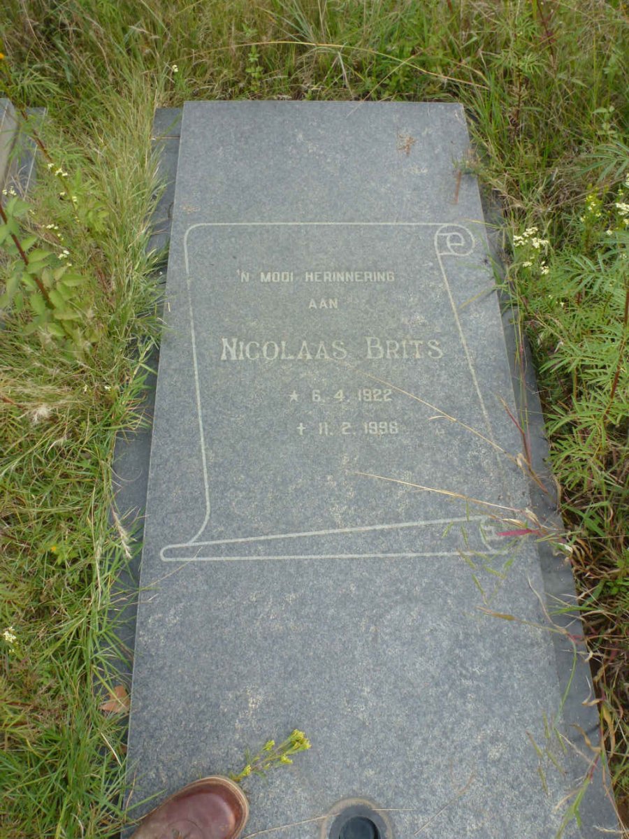 BRITS Nicolaas 1922-1996