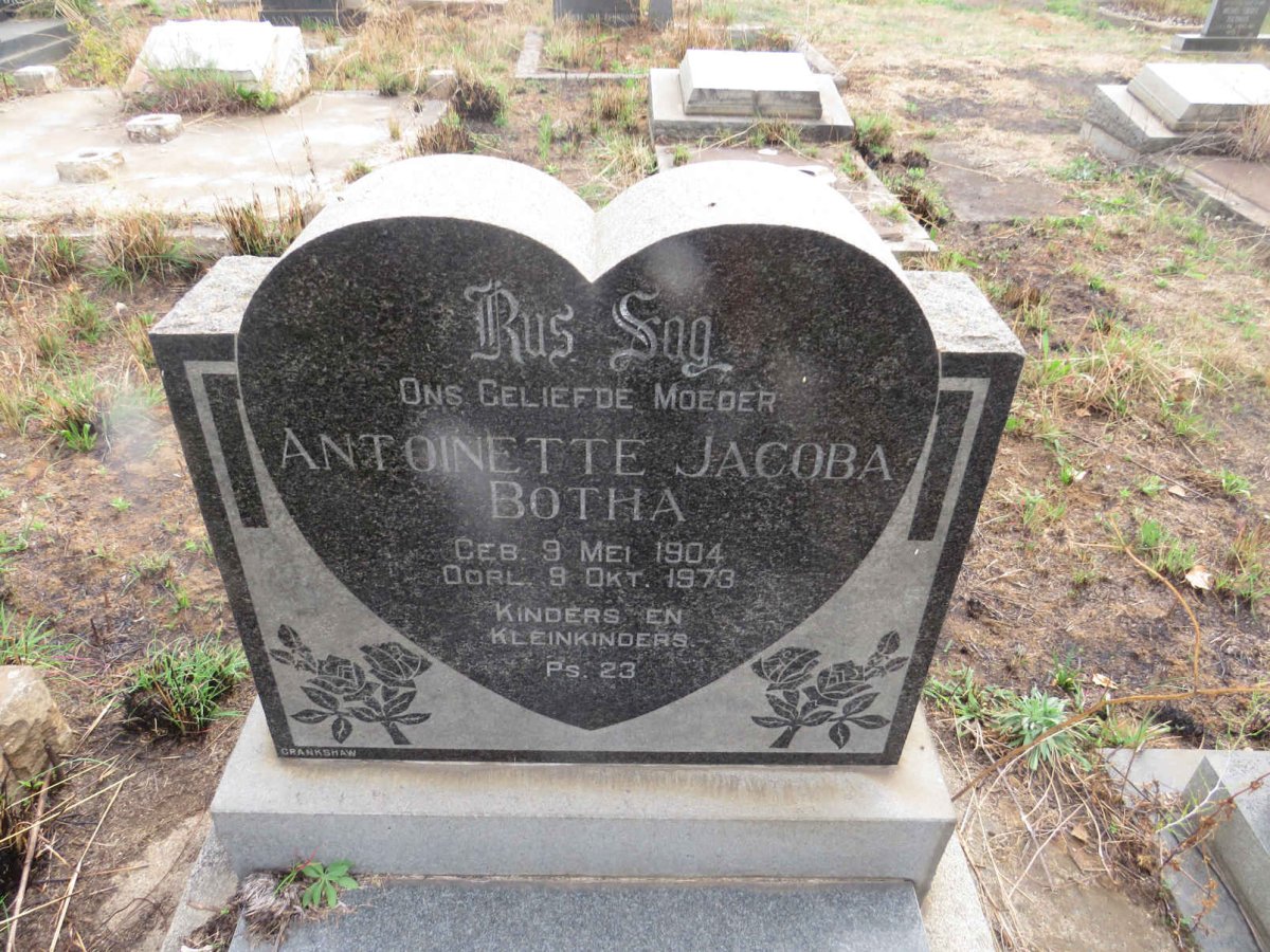 BOTHA Antoinette Jacoba 1904-1973
