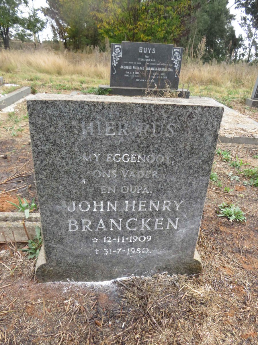 BRANCKEN John Henry 1909-1980