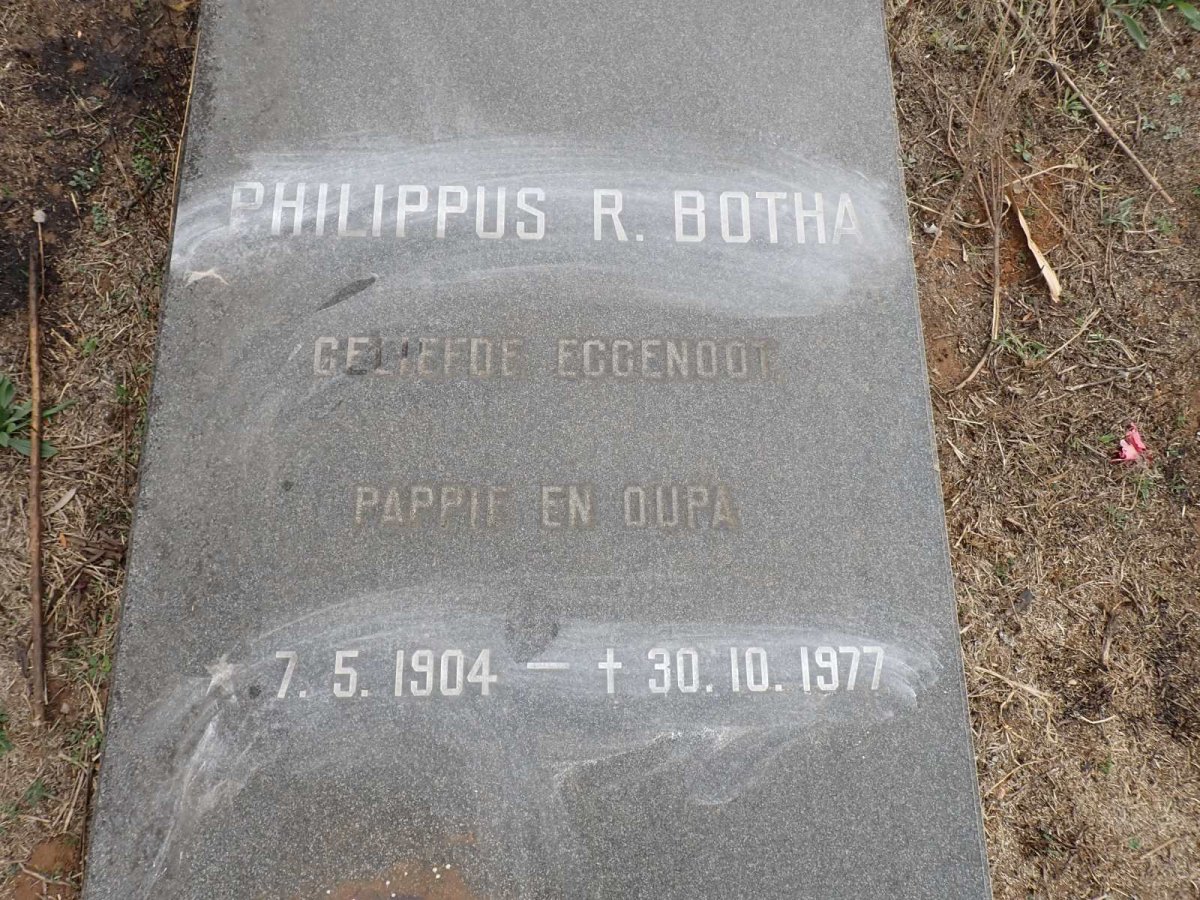 BOTHA Philippus R. 1904-1977