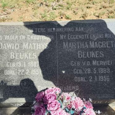BEUKES Dawid Mathys 1887-1957 & Martha Magreta V. D. MERWE 1889-1956