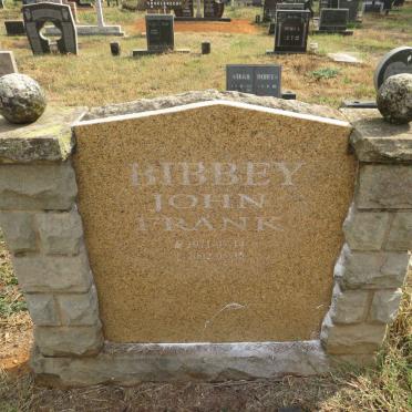 BIBBEY John Frank 1971-2002 
