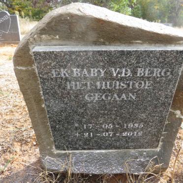 BERG Baby, v.d. 1935-2012