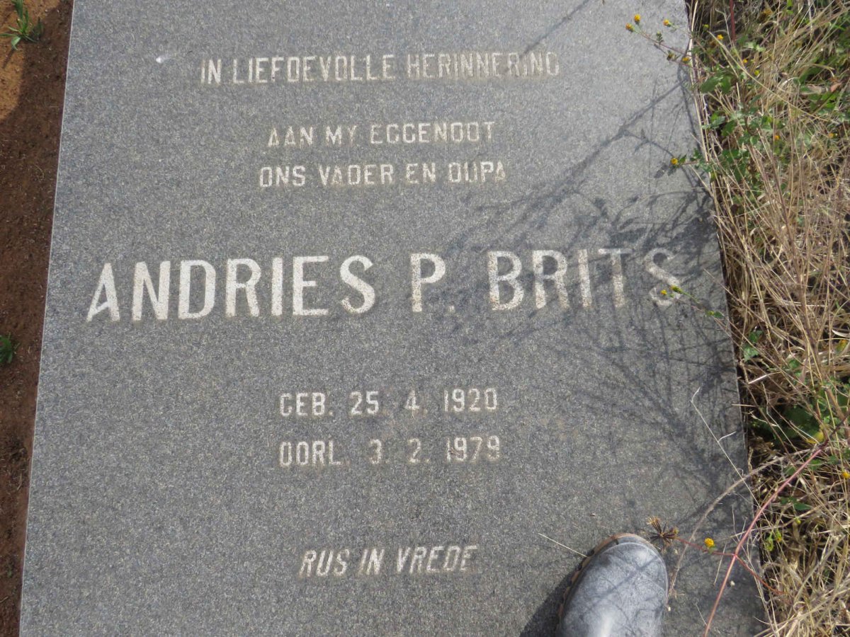 BRITS Andries P. 1920-1979