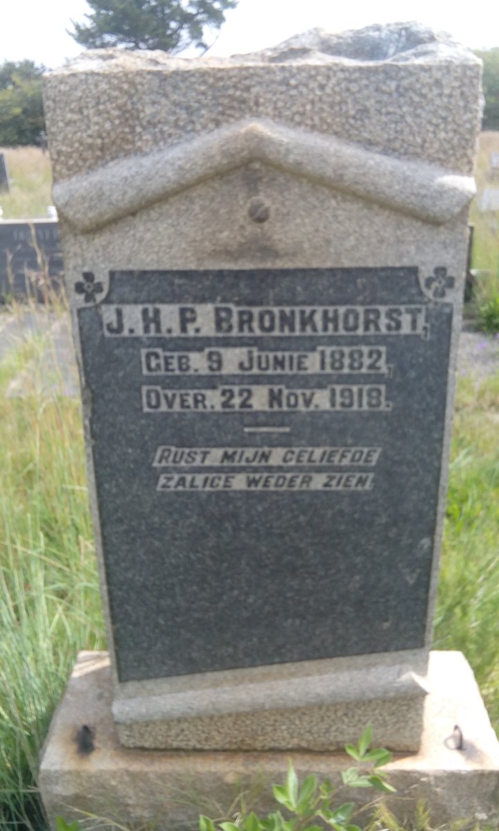 BRONKHORST J.H.P. 1882-1918