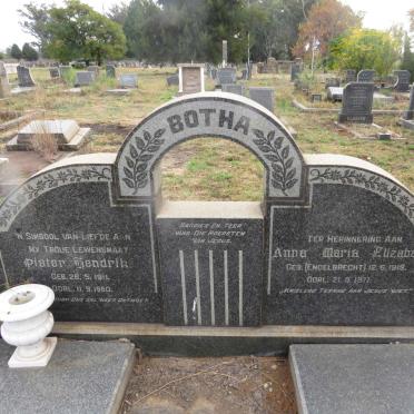BOTHA Pieter Hendrik 1911-1960 & Anna Maria Elizabeth ENGELBRECHT 1919-1977