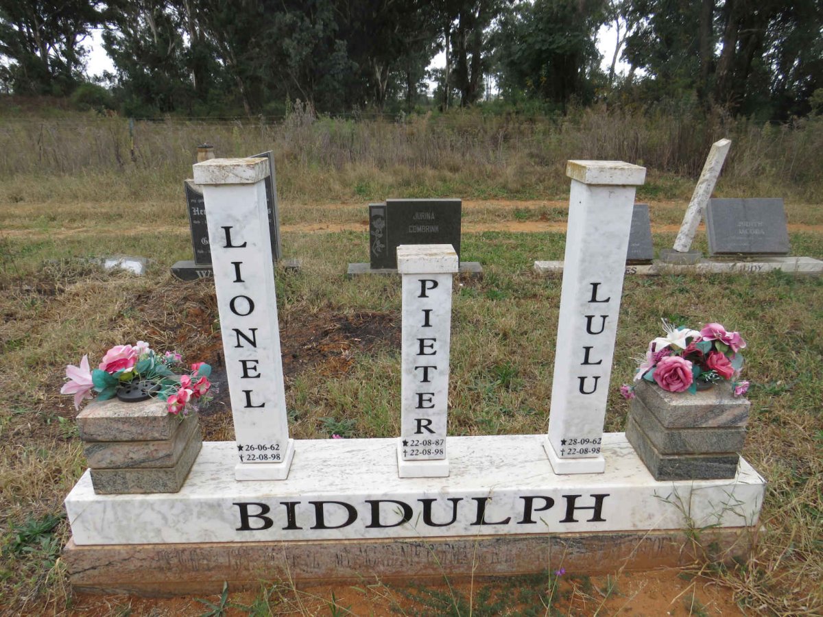 BIDDULPH Lionel 1962-1998 & Lulu 1962-1998 :: BIDDULPH Pieter 1987-1998