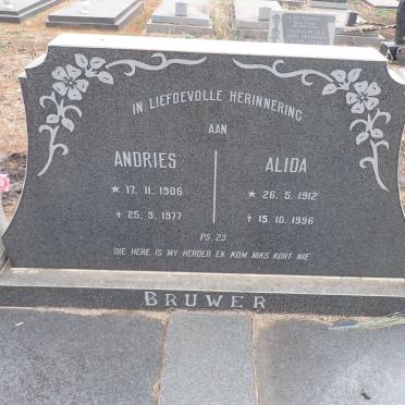 BRUWER Andries 1906-1977 & Alida 1912-1996