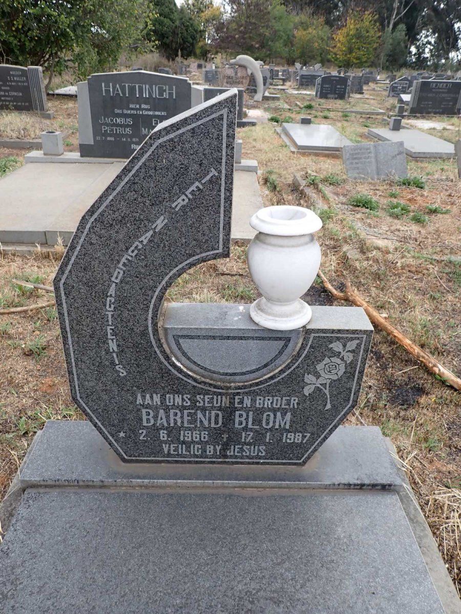 BLOM Barend 1966-1987
