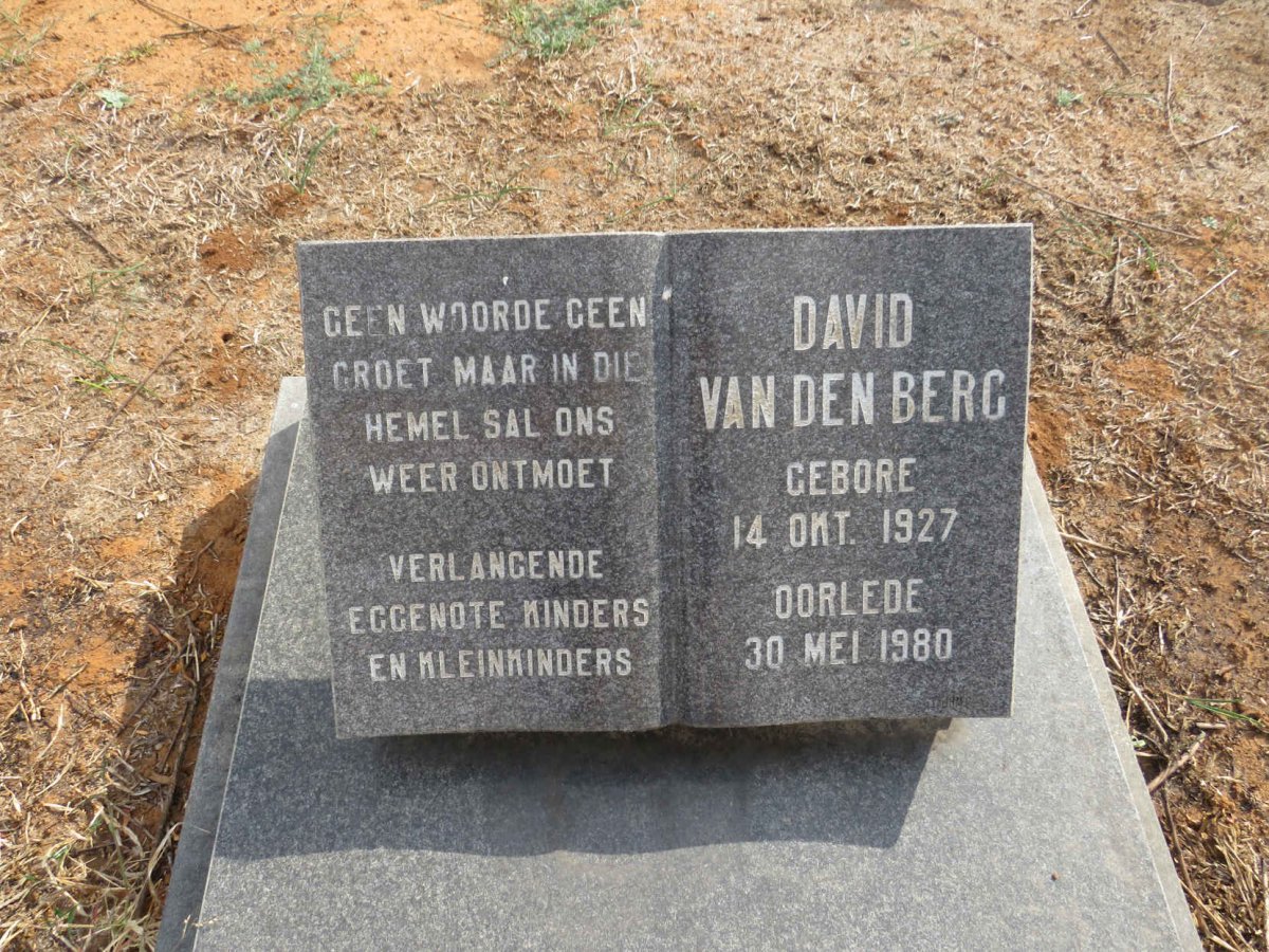 BERG David, van den 1927-1980