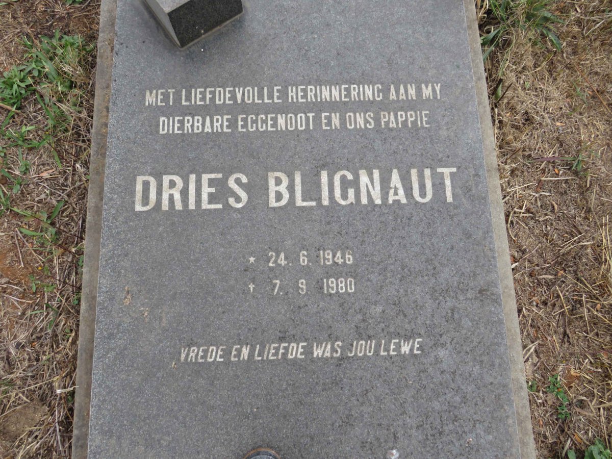 BLIGNAUT Dries 1946-1980