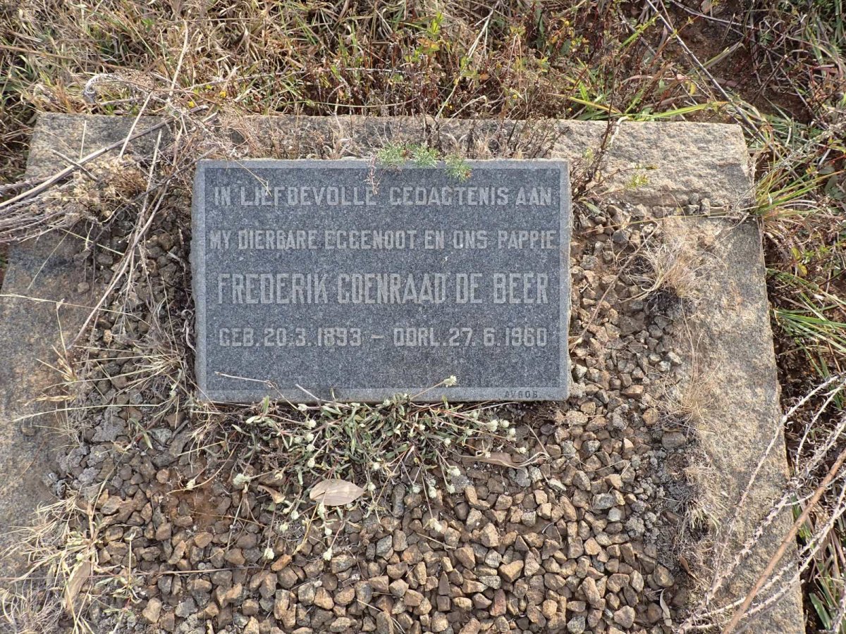 BEER Frederik Coenraad, de 1893-1960