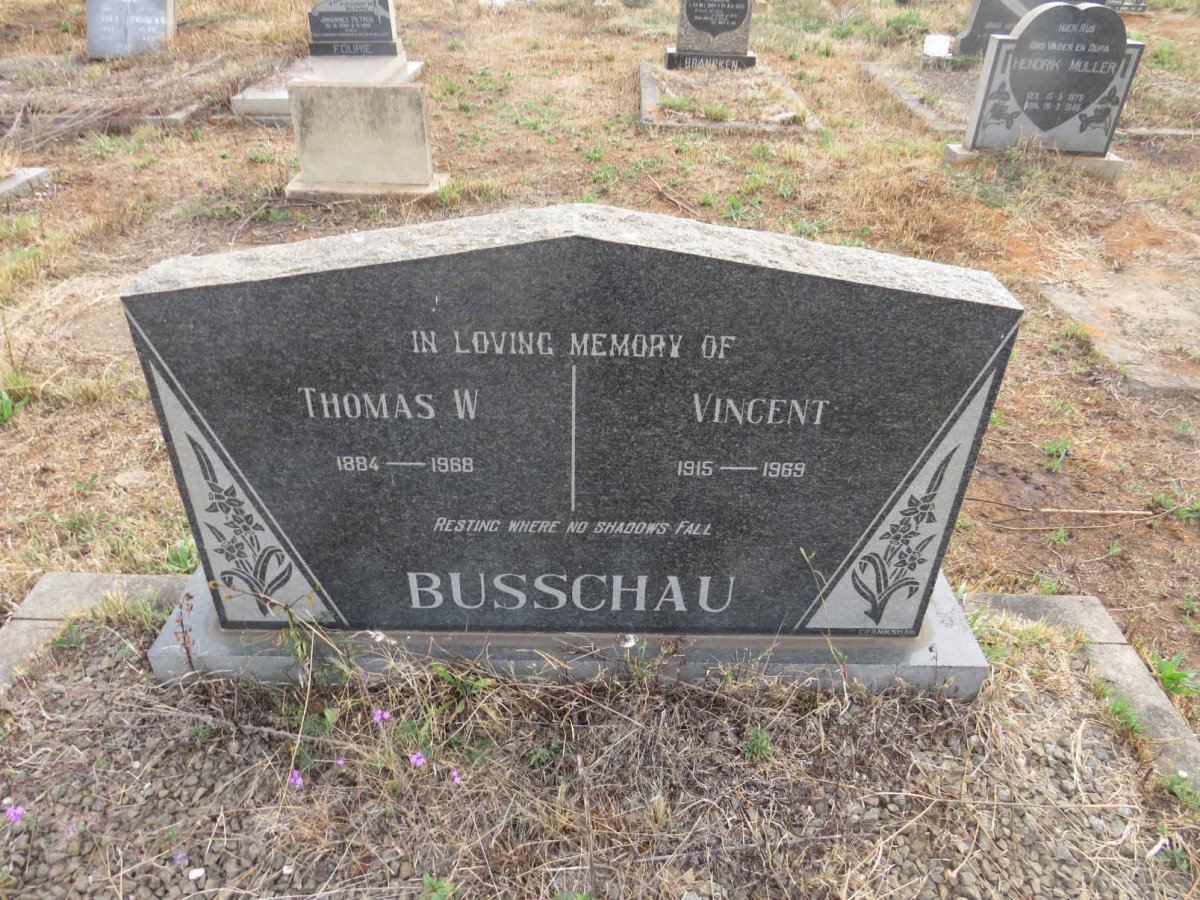 BUSSCHAU Thomas W. 1884-1968 :: BUSSCHAU Vincent 1915-1969