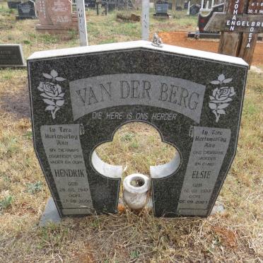 BERG Hendrik, van der 1947-2000 & Elsie 1933-2007