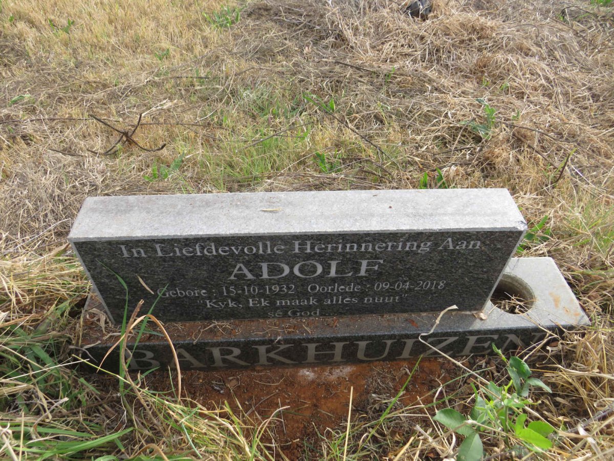 BARKHUIZEN Adolf 1932-2018