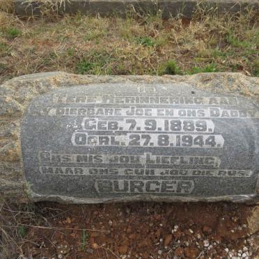 BURGER Joe 1889-1944