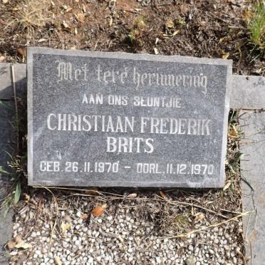 BRITS Christiaan Frederik 1970-1970