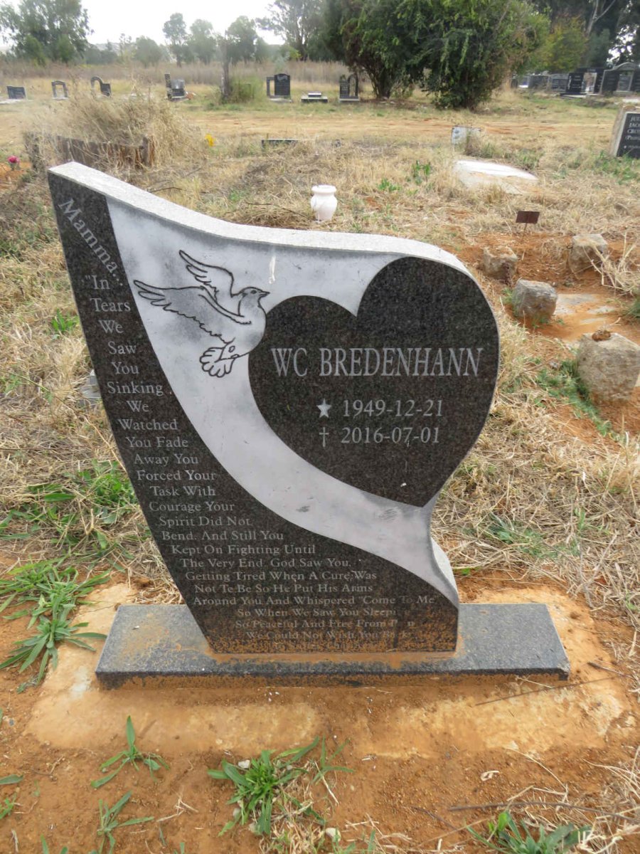 BREDENHANN W.C. 1949-2016