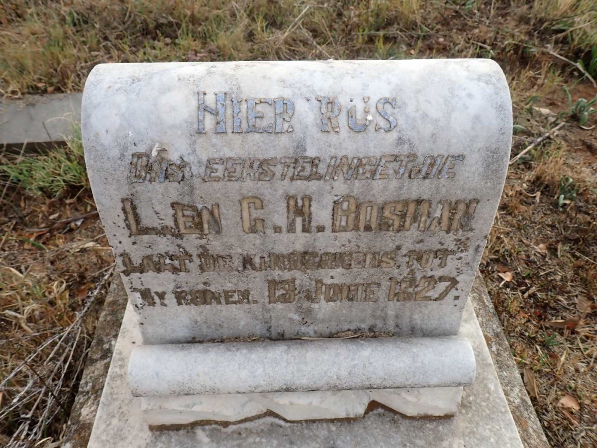 BOSMAN Len C.H. 1927-1927