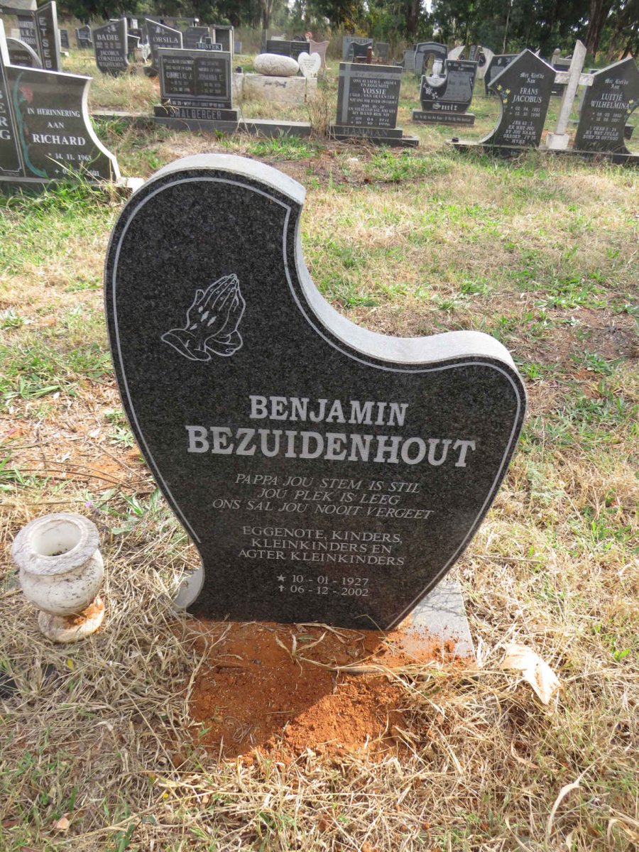 BEZUIDENHOUT Benjamin 1927-2002