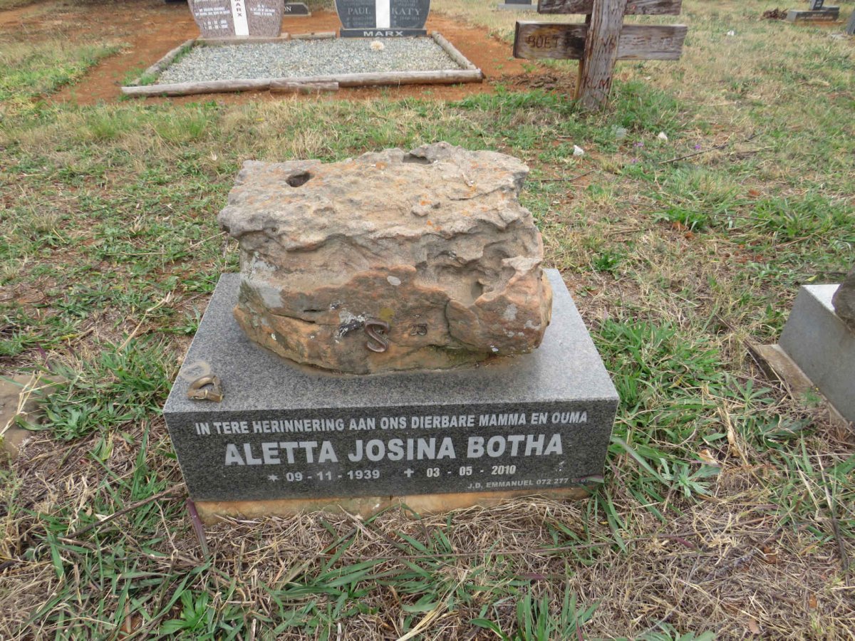 BOTHA Aletta Josina 1939-2010