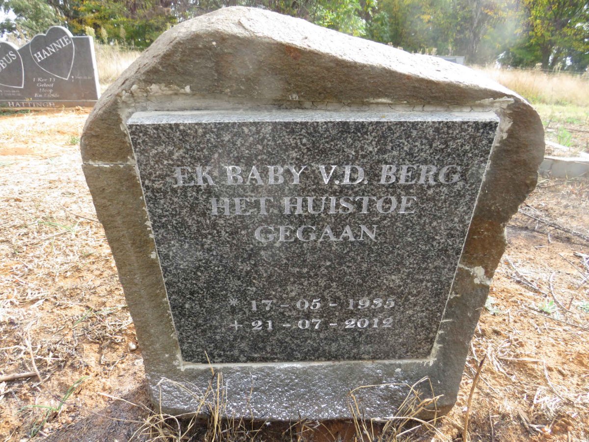 BERG Baby, v.d. 1935-2012
