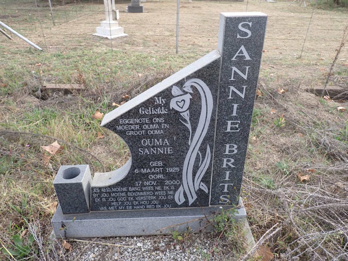 BRITS Sannie 1925-2000