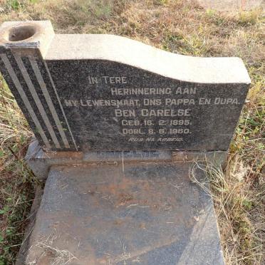 CARELSE Ben 1895-1960