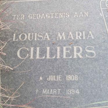 CILLIERS Louisa Maria 1908-1994
