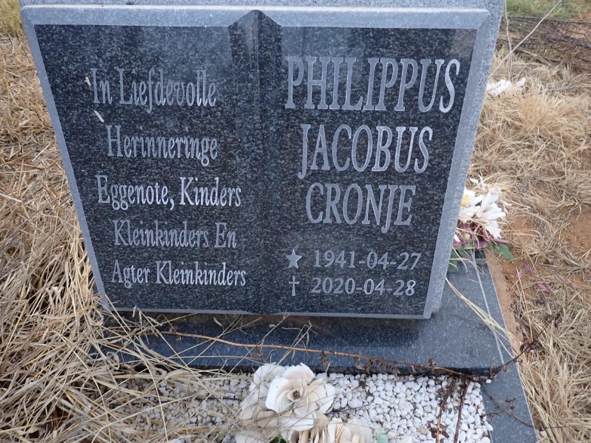 CRONJE Philippus Jacobus 1941-2020