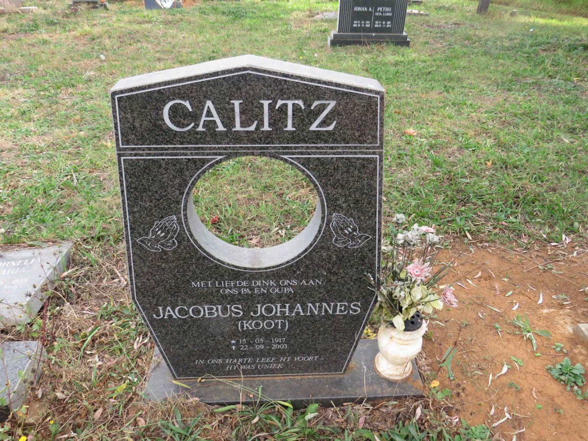 CALITZ Jacobus Johannes 1917-2003