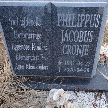 CRONJE Philippus Jacobus 1941-2020