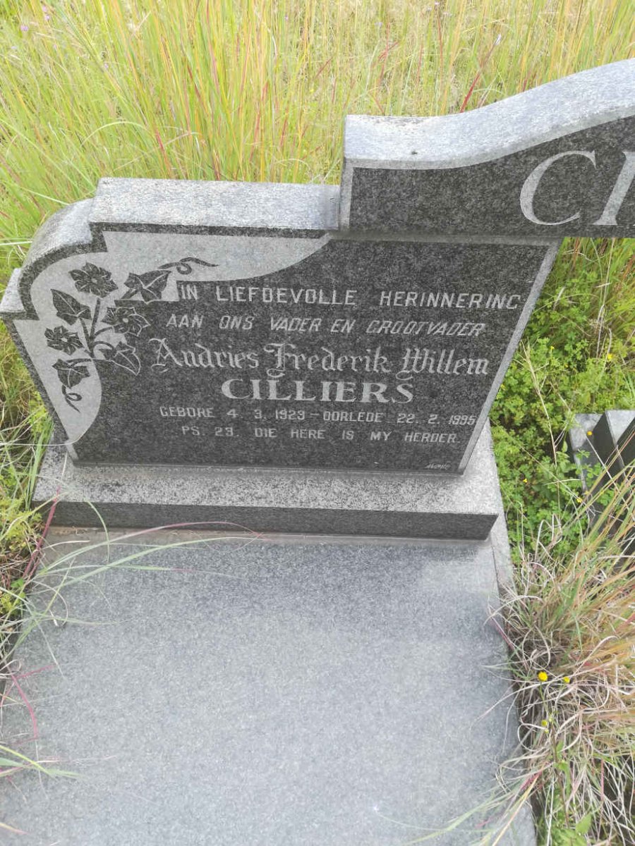 CILLIERS Andries Frederik Willem 1923-1995