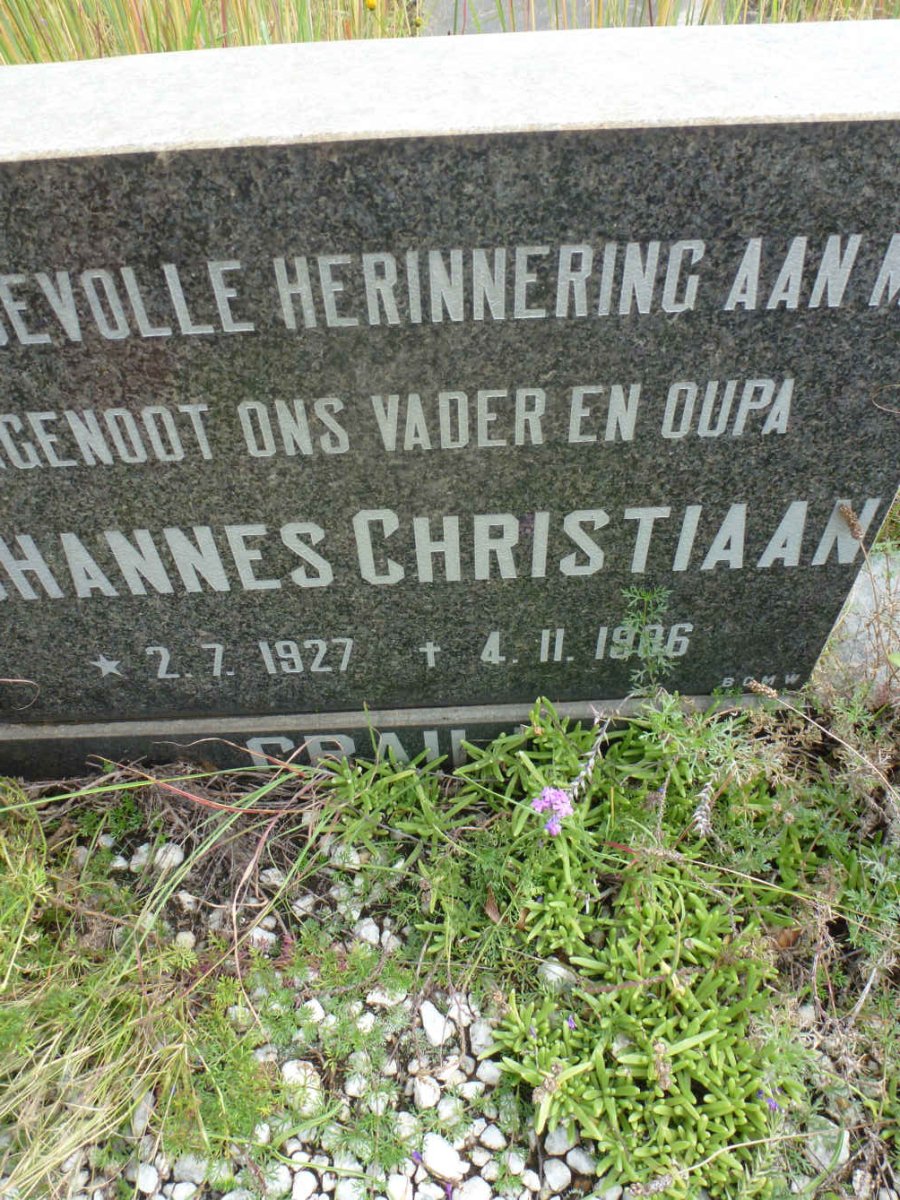 CRAILL Johannes Christiaan 1927-1986