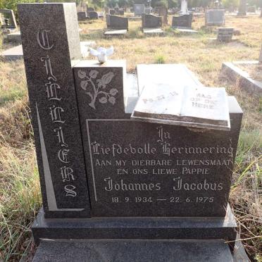 CILLIERS Johannes Jacobus 1934-1975